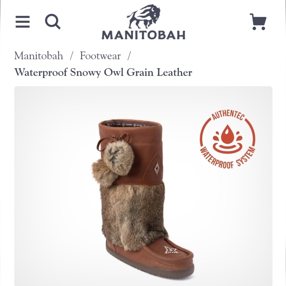 Manitobah Mukluks Brown Fur Boots